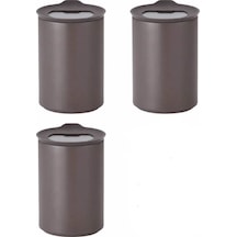 Fika One Seramik 3 Adet 650 Ml Gri Saklama Kabı D-neone065-07