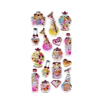 Sticker Kabartmalı Sticker Defter, Planlayıcı Etiket Pullu-813 - 17x9 Cm - Parfüm Oje