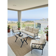 Ard & Garden Miray 311 Masalı Krem Fermuarlı Bahçe Balkon Takımı, Salon, Teras- Berjer Düğmeli Metal Çay Seti Krem Ard & Garden Miray 311 Masalı Krem Fermuarlı Bahçe Balkon Takımı, Salon, Teras- Berjer Düğmeli Metal Çay Seti Krem