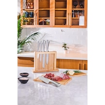 Emsan Matriks 7 Parça Snd  Kesme Tahtalı Bıçak Seti Paslanmaz