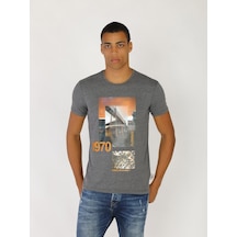 Roberto Cavalli Erkek Tshirt /M.Rob.0421.14024 Koyu Gri