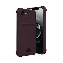 Newface Apple İphone 16e Kelvin Kartvizitli Silikon - Derin Mor