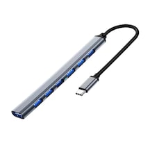 Forzacase FC752 USB 2.0 To Type-C 7 Port 7 İn 1 Usb Çoklayıcı Hub