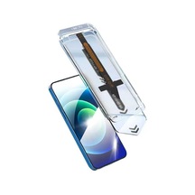 Mutcase - İphone Uyumlu İphone 12 - Ekran Koruyucu Uygulama Aparatlı Süper Fast Anti-dust Temperli Ekran Koruma