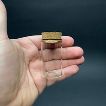 Tıpalı Cam Şişe 20 ML+ Geniş Ağızlı Tıpalı Cam Şişe 30 x 50 ML