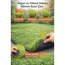 40mm Dekoratif Çim Halı Ultra Doğal Görünüm & Maksimum Konfor 200 x 450