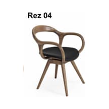 Rez 04 Modern Şık Ergonomik Dayanıklı Konforlu Ahşap Ayaklı Salon Yemek Sandalyesi Modeli Çok Renkli