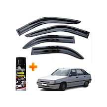 Renault 11 Flash Mügen Cam Rüzgarlığı Tüm Kasalar 4 Lü Takım +500ml Lastik Parlatıcı