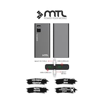 10000 Mah 22.5w Turbo Şarj Dahili Kablolu Led Göstergeli Pd Ve Qc 3.0 Powerbank Mt4510 Siyah