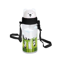 Emilahome Glossa Desenli Kaydır Kapak Pipetli Çocuk Suluğu 400 Ml Siyah - 868440212 Siyah
