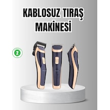 Mey İthalat Unisex Şarjlı Saç Ve Sakal Tıraş Makinesi Ayarlanabilir Tarak Başlıkları, Sessiz Motor