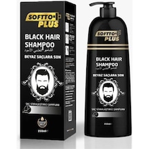 Softto Plus Black Hair Saç Siyahlatıcı Şampuan Pompalı 350 ML