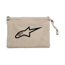 Alpinestars Logo Black Krem Clutch Astarlı Cüzdan / El Çantası
