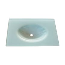 Cam Lavabo 12 MM 70 x 56 CM Beyaz