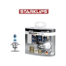 Set Ampul H4 12v 60/55w P43t %150 Güçlü %20 Beyaz Işık Wolfram