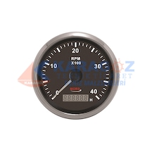 MORS DEVİR SAATİ 4000RPM SİYAH 100MM  MOTOR SAATLİ 12-24V