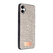 Magicool Onegif Samsung Galaxy Uyumlu A06 Bright Simli Kapak - Gold