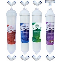 Hypnos Reverse Osmosis System Kapalı Kasa Su Arıtma Cihazı Için 4Lü Filtre Seti