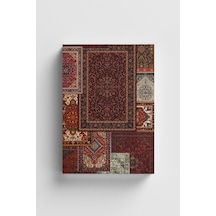 Etnik Kolaj Serisi 2 - Bordo Defter Çok Renkli