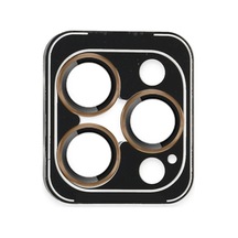 Mey İthalat Apple Uyumlu iPhone 16 Pro Max Pvd Metal Kamera Lens - Gold
