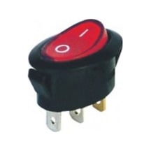 Oval Işıklı Anahtar 3Pin