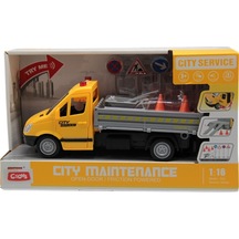 Ctoy Sesli Ve Pilli Yol Tamir Aracı 1:16