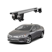 Royal Chevrolet Volt 2010-2015 Uyumlu Gri Kilitli Ara Atkı Port Bagaj Tavan Barı