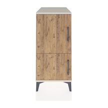 Kronos Komodin 3 Raflı 2 Kapaklı 44x59x96 Aytaşı-çam Aytaşı