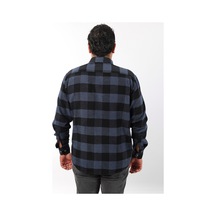 Tousus Büyük Beden Siyah-indigo Ekose Polar Oduncu Erkek Gömlek Btl-7117-tss Siyah-indigo