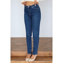 Lacarino7527 Kadın Mom Jean Pantolon Dark Blue