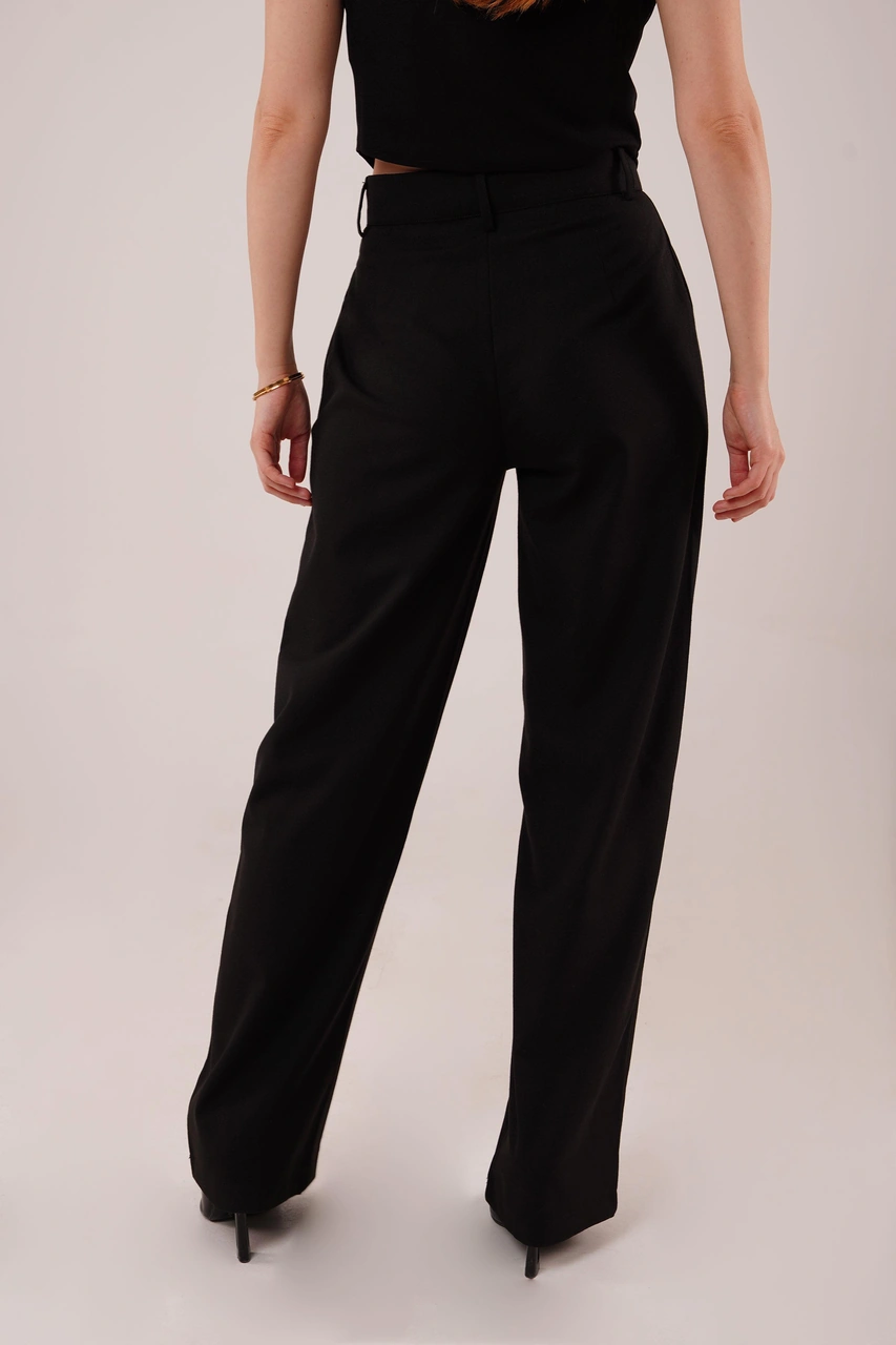 Buğrahayalin Premium Model Oturtmalı Siyah Pantolon