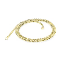 Fm Sarı Renk Çelik Kolye 4mm 3183cek015 Altın