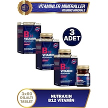 Nutraxin B12 Vitamin 1000 Mcg 60 Dilaltı Tablet 3 Adet