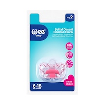 2 Adet Wee Baby Şeffaf Desenli Damaklı Emzik No:2