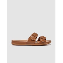 Fitflop Gracıe Fv1 Çift Tokalı Taba Kadın Terlik Taba