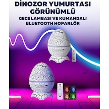 Mey İthalat Dinazor Yumurta Gece Lambası Beyaz