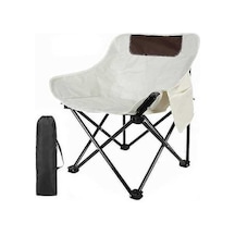 Bloomnest Katlanır Kamp Sandalyesi - Taşınabilir Plaj Sandalyesi - Yan Cepli A603 Altın-siyah Altın - Siyah
