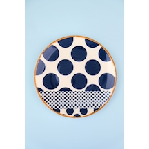 Tabak Evi Porselen Spotty Düz Tabak 19,50cm Sp2 Tekli Krem