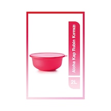 Tupperware Aloha Kap 2L Rubin Kırmızı