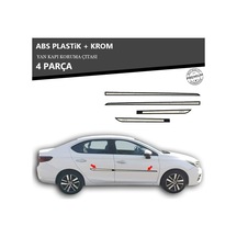 Honda City 2020 Üzeri Yan Kapı Koruma Çıtası Plastik + Krom Unvrslppkçt00038