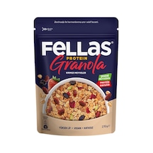 Fellas Vegan Protein Granola 270 G Kırmızı Meyveli - Yüksek Lif, Şekersiz 3'li Ekonomik Paket - Tarı