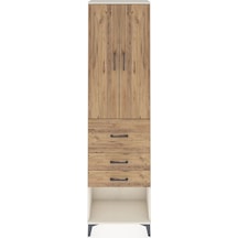 Arges Dolap 3 Raflı 3 Çekmeceli 2 Kapaklı 60x30x221 Aytaşı-çam Aytaşı