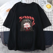 Tarzsokak Beyaz Mavi Arşiv Tsurugi Lu Baskı Anime Tshirt Yaz O-boyun T G Siyah
