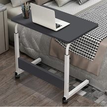 Servetavcı  Yükseklik Ayarlı Laptop Sehpası ve Çalışma Masası  Antrasit - Beyaz