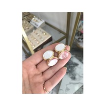 Çift Renkli Seramik Küpe Çok Renkli