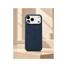 Phone 17 /18 Pro Uyumlu Dokulu Kumaş Kılıf Kamera Korumalı Şık Tasarım Ocean Blue - 936039912 Ocean Blue