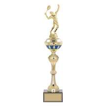 Odak Kupa - Figürlü Kupalar - Tenis Erkek Figürlü Kupalar Fg-063 B - 48 Cm Altın - Beyaz