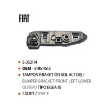 Tampon Braketi Ön Sol Alt Dış Fiat Egea