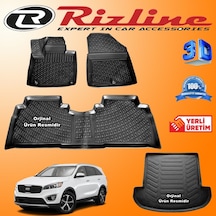 Kia Sorento 3D Paspas + Bagaj Havuzu 2016 - 2020 Arası Rizline N11.26841