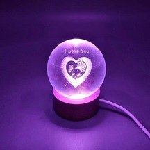 I Love You Tasarım Işıklı Küre Arbltgsqglk597b6b5p
